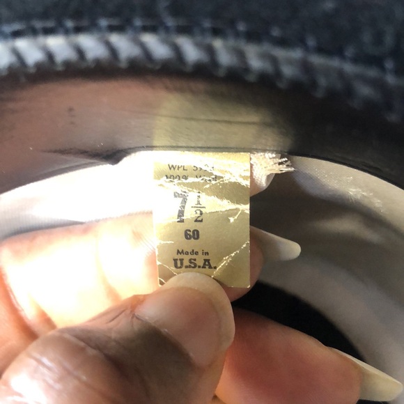 DESIGNER COLLECTION black wool Derby Men’s hat. Size 7 1/2. - Picture 9 of 12